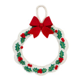 Holly Felt Christmas Wreath - 22cm | Christmas Decor |