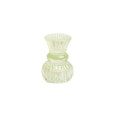 Green Glass Dinner Candle & Tealight Holder | Outdoor Dining Decor |