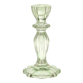Green Glass Candle Holder | Summer Hosting Decor |
