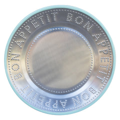 Bon Appetit Stainless Steel Reusable Plates Starter Set - 25cm | Summer Plates |