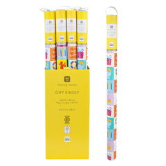Birthday Icons Recycled Wrapping Paper - 3m - 16 Unit Display