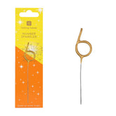Birthday Brights Gold Number Sparkler 6