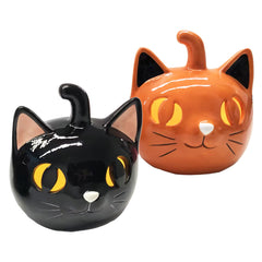 Halloween Ceramic Cats - 15cm
