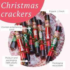 Nutcracker Christmas Saucer Crackers - 10 Pack Display | Christmas Decor |