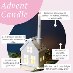 House & Advent Candle Kit | Christmas Decor |