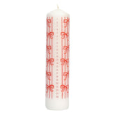 Bows Pillar Advent Candle | Holiday Countdown |