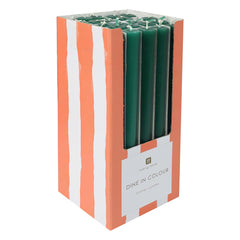 Green Straight Dinner Candles - 25 Unit Display | Summer Home Decor |