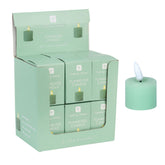 Flameless LED Tealight Candle - Sage Green - 12 Unit Display | Home Decor |