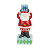 Hand-Painted Santa Candle Holder | Christmas Decor |