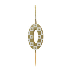 Gold Number Sparkler Duo Birthday Candles Set - 0-9 | Cake Candles |