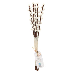 Handmade White Felt Branches Bundle | Seasonal Decor |