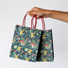 Forest Green Gift Bags - 8 Pack