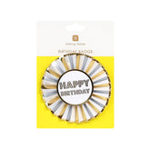 Gold Happy Birthday Badge