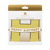 Gold Happy Birthday Garland