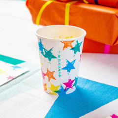 Birthday Brights Rainbow Star Cups - 8 Pack | Kids Birthday Party |