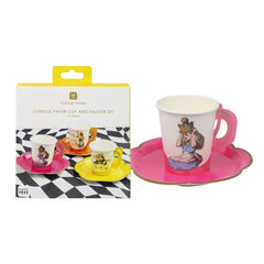 Alice in Wonderland Bright Tea Cup Set - 12 Pack | Summer Decor |