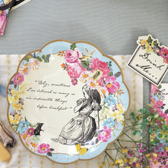 Alice in Wonderland Dainty Plates - 12 Pack | Tea Party |