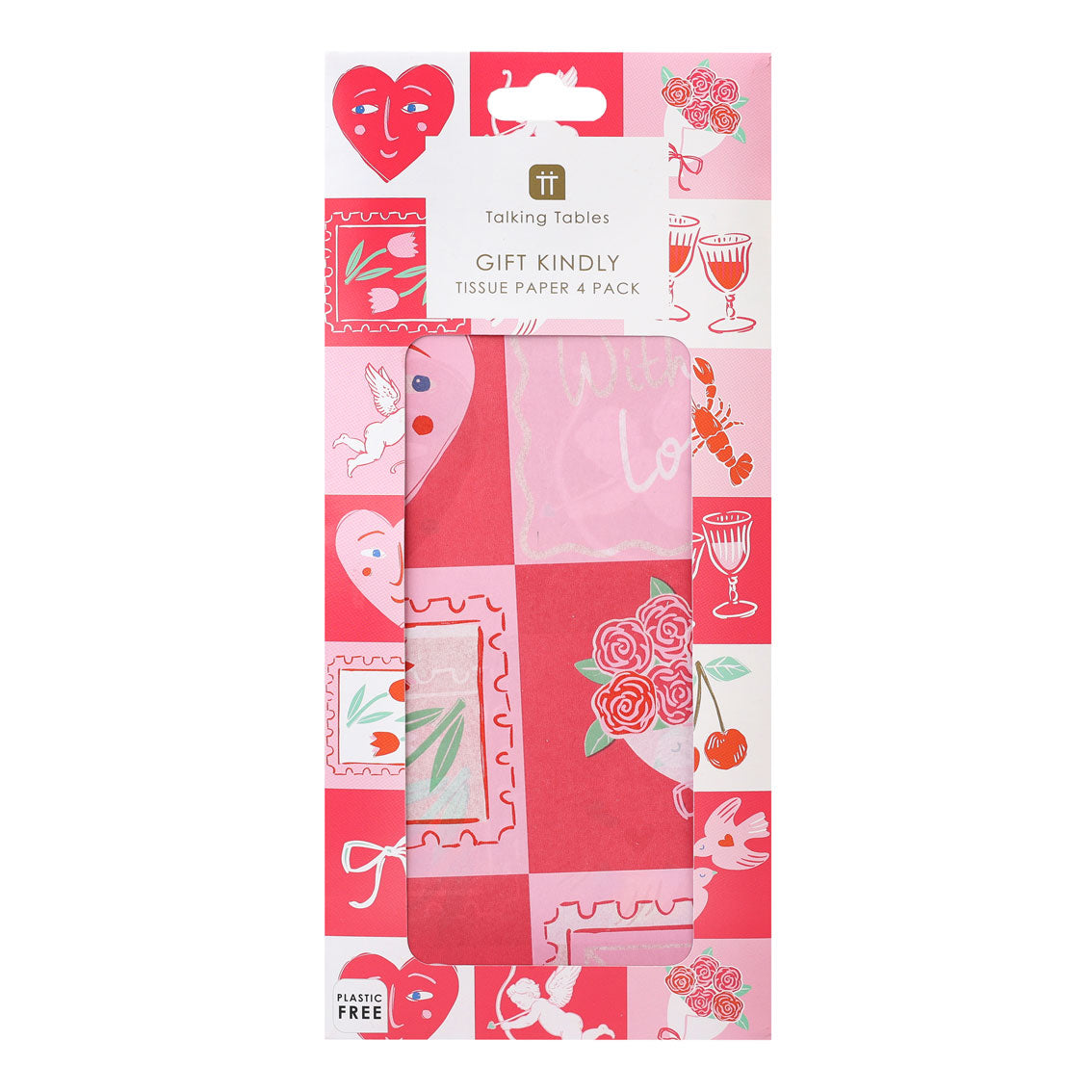 Love Icons Tissue Paper - 4 Sheets | Wedding Decor |