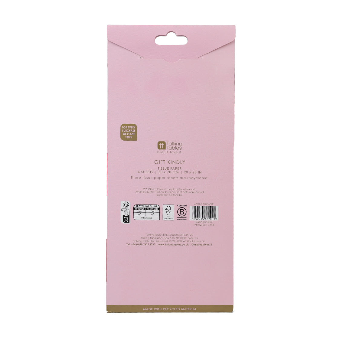 Love Icons Tissue Paper - 4 Sheets | Wedding Decor |