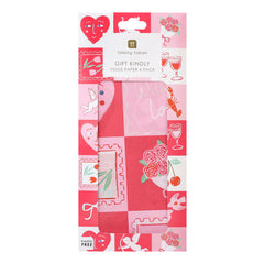 Love Icons Tissue Paper - 4 Sheets | Wedding Decor |