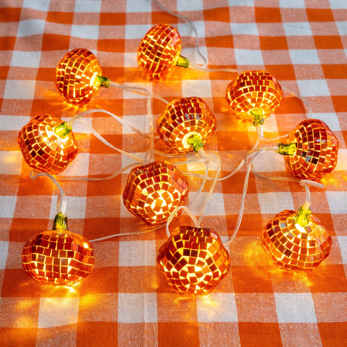 Autumn Pumpkin Disco String Lights - 1.6m