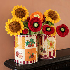 Handmade Sunflower Crochet Sprigs Bundle - 18cm | Home Decor |