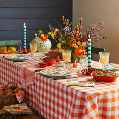 Green Stripe Straight Dinner Candles - 25 Unit Display | Outdoor Dining Decor |
