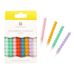 Bobble Birthday Candles - 8 Pack | Cake Candles |