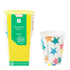 Birthday Brights Rainbow Star Cups - 8 Pack | Kids Birthday Party |