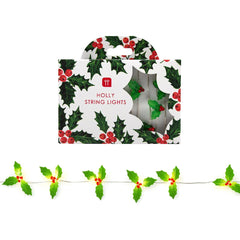 Holly String Lights - 3m | Christmas Decor |