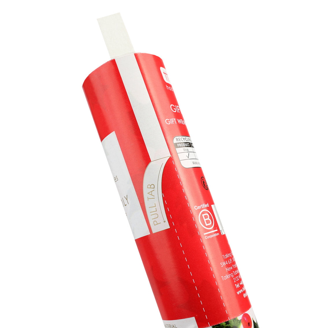 Holly Recycled Wrapping Paper - 3m - 16 Unit Display