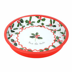 Holly Tin Tray - 30cm