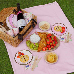 Floral Cup and Saucer Set - 12 Pack