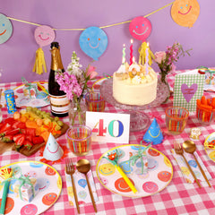 Happy Face Tissue Paper - 4 Sheets | Party Supplies |