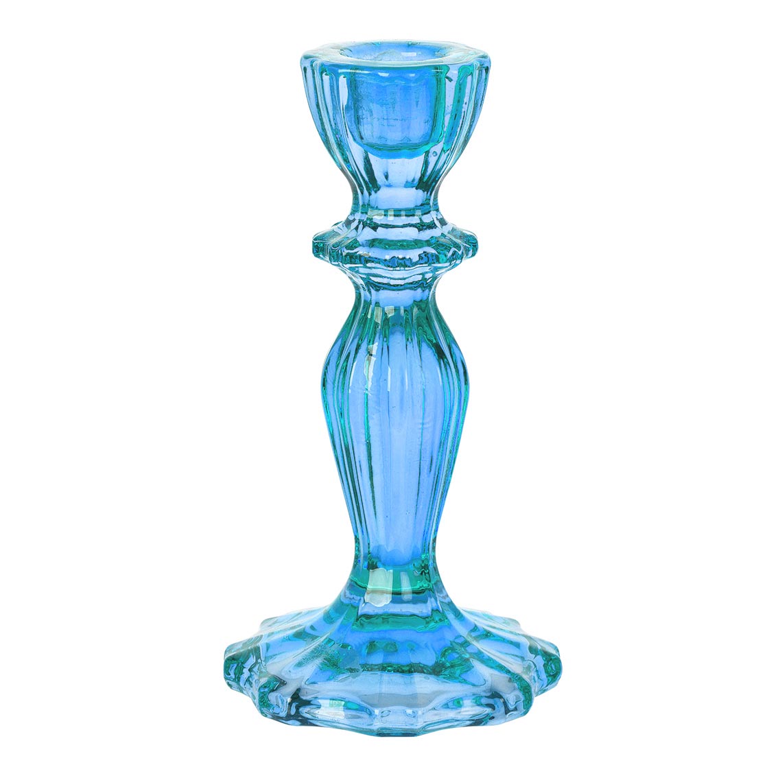 Coloured Glass Candle Holders