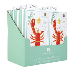 Lobster Long Lunch Paper Napkins - 8 Pack Display | Nautical Gifts |