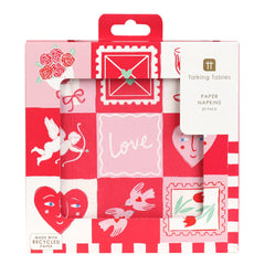 Love Icons Paper Napkins - 12 Pack Display | Wedding Decor |