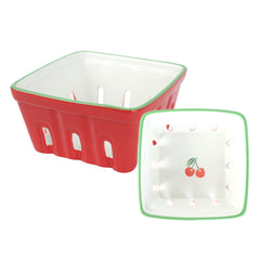 Cherry Ceramic Punnet - 15cm | Summer Kitchen Gifts |