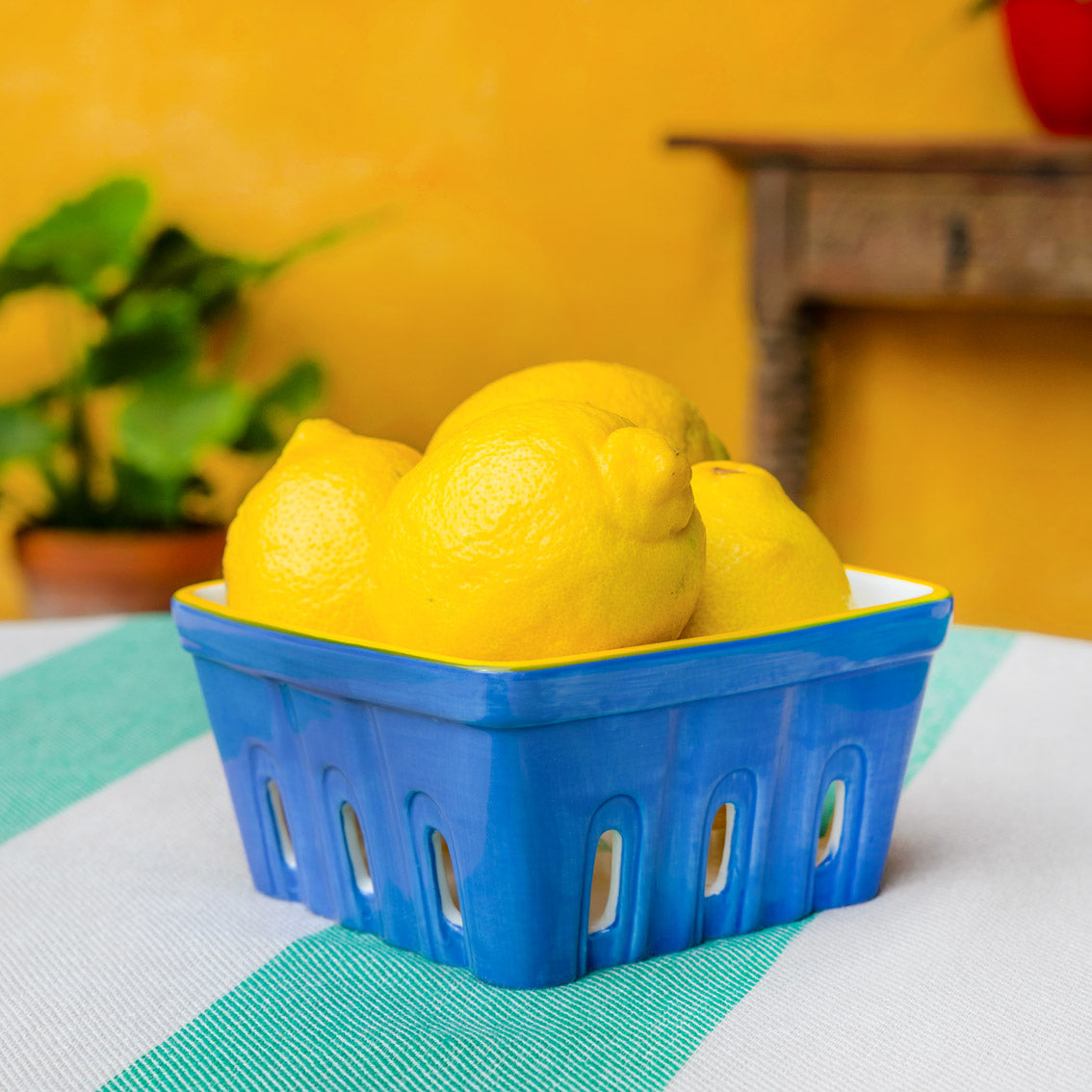 Lemon Ceramic Punnet - 15cm | Summer Kitchen Gifts |