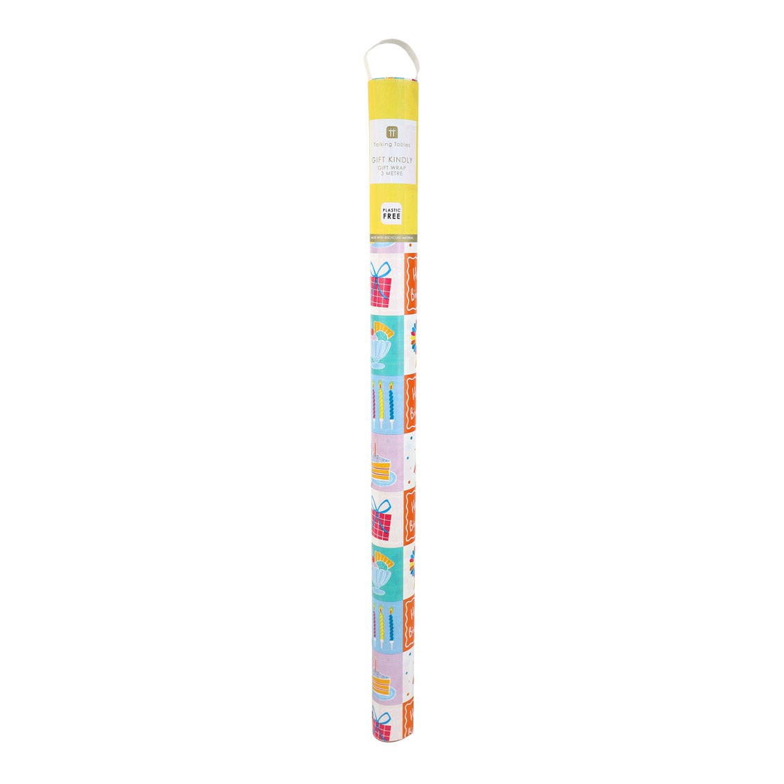 Birthday Icons Recycled Wrapping Paper - 3m - 16 Unit Display