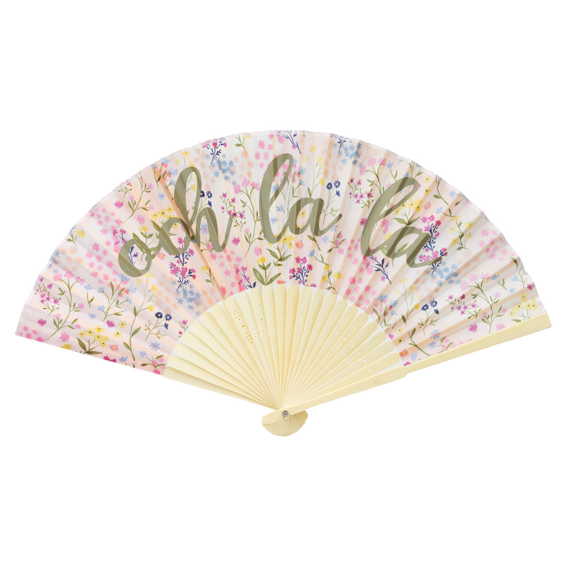 Bridal 'Ooh La La' Floral Fan | Hen Party Supplies |