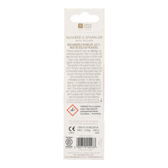 Birthday Brights Gold Number Sparkler 0