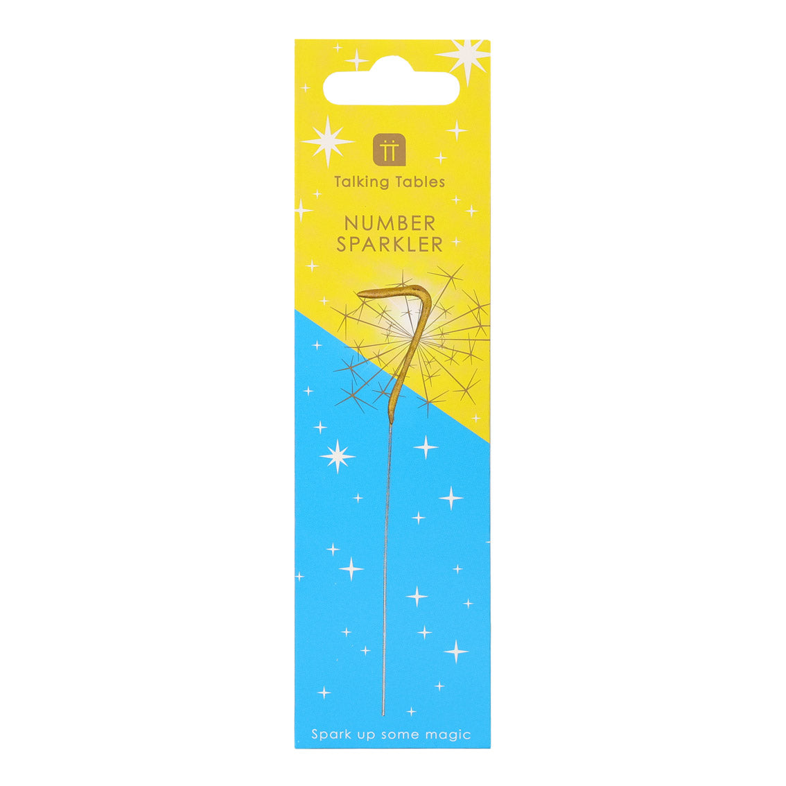Birthday Brights Gold Number Sparkler 7