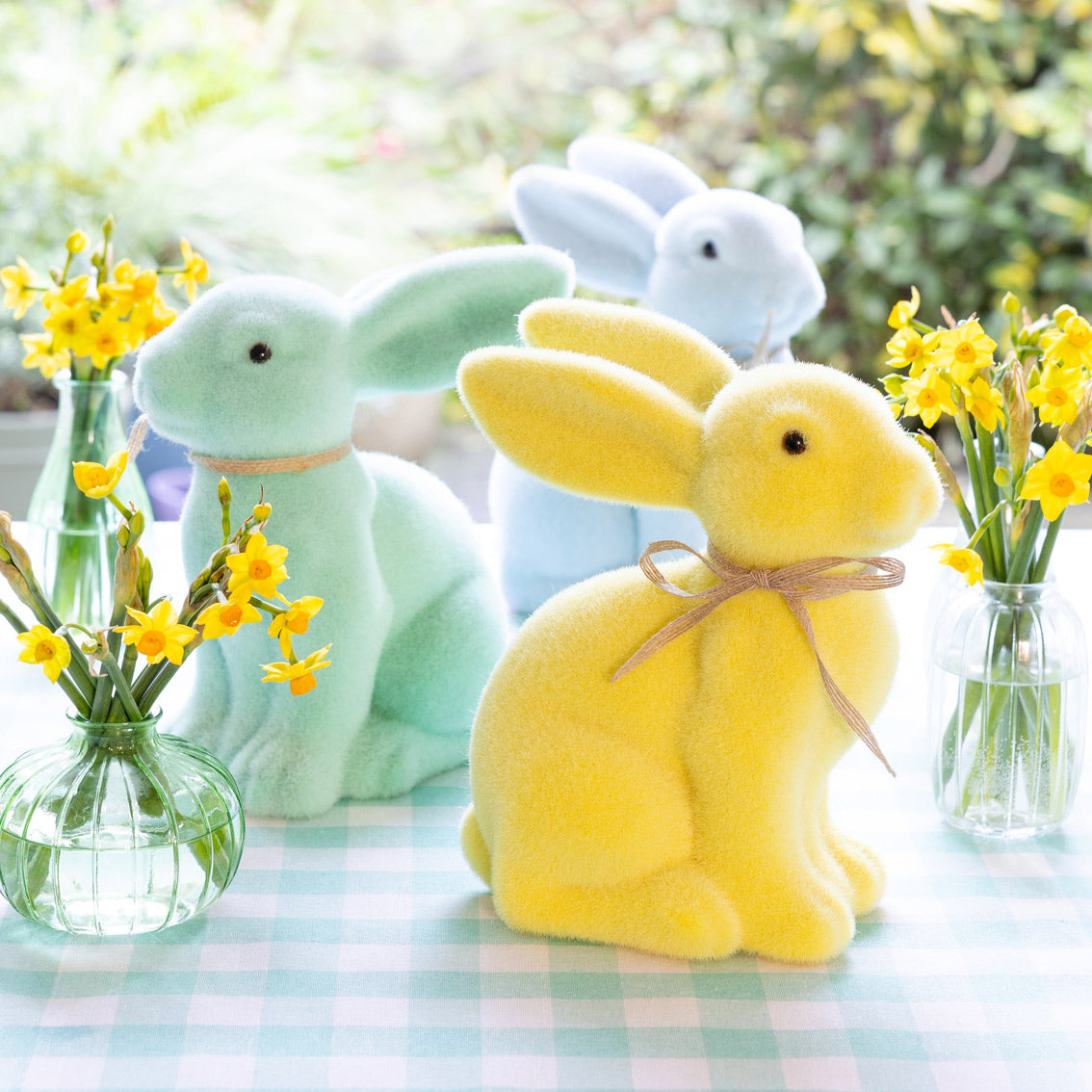 Blue Bunny Table Decoration 23.5cm | Spring Decor |