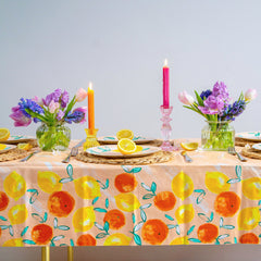 Citrus Fruit Recyclable Paper Table Cover | Summer Tableware |
