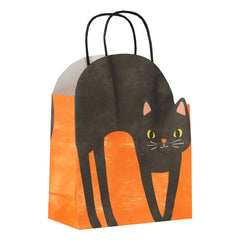 Halloween Cat Paper Gift Bags - 6 Pack