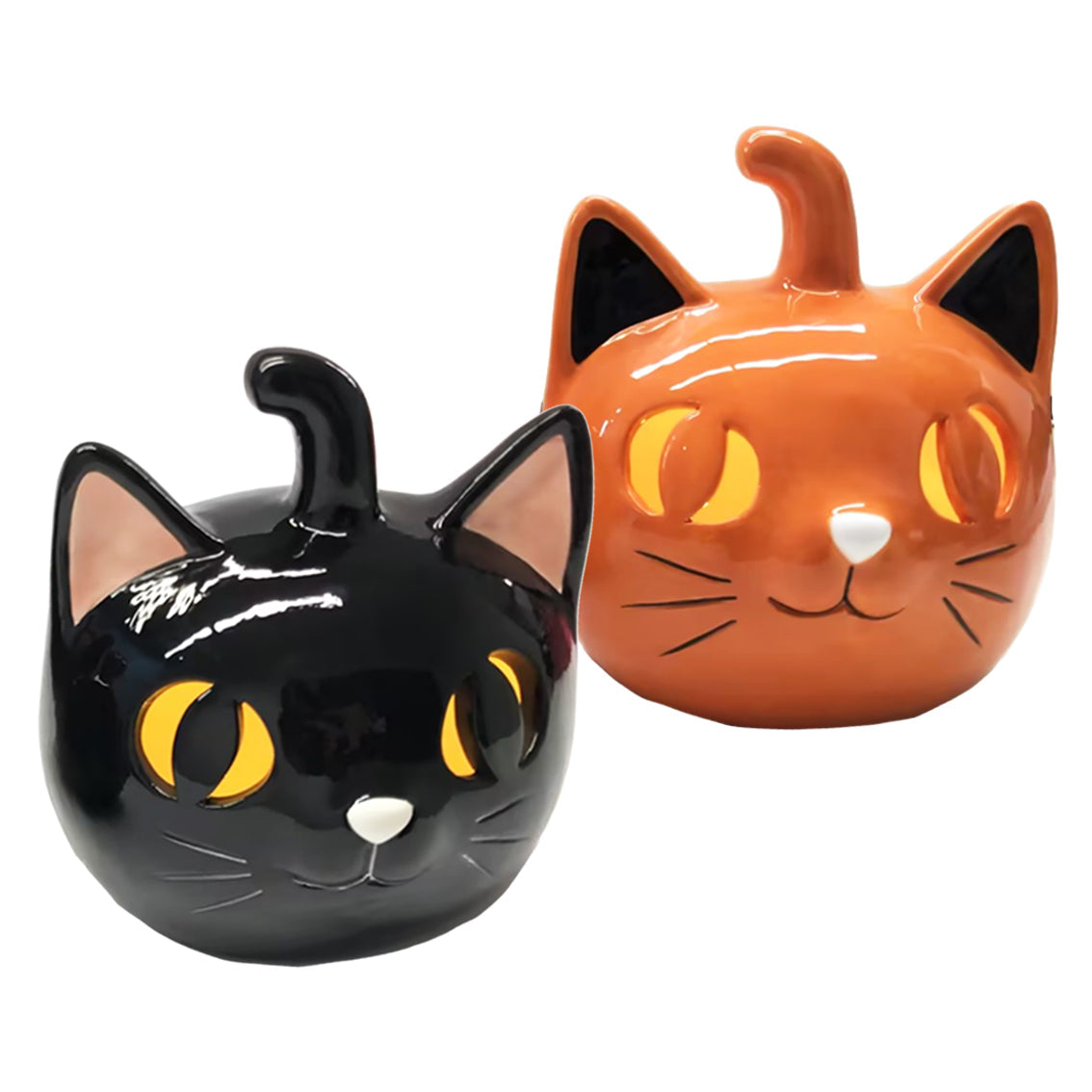 Halloween Ceramic Cats - 15cm