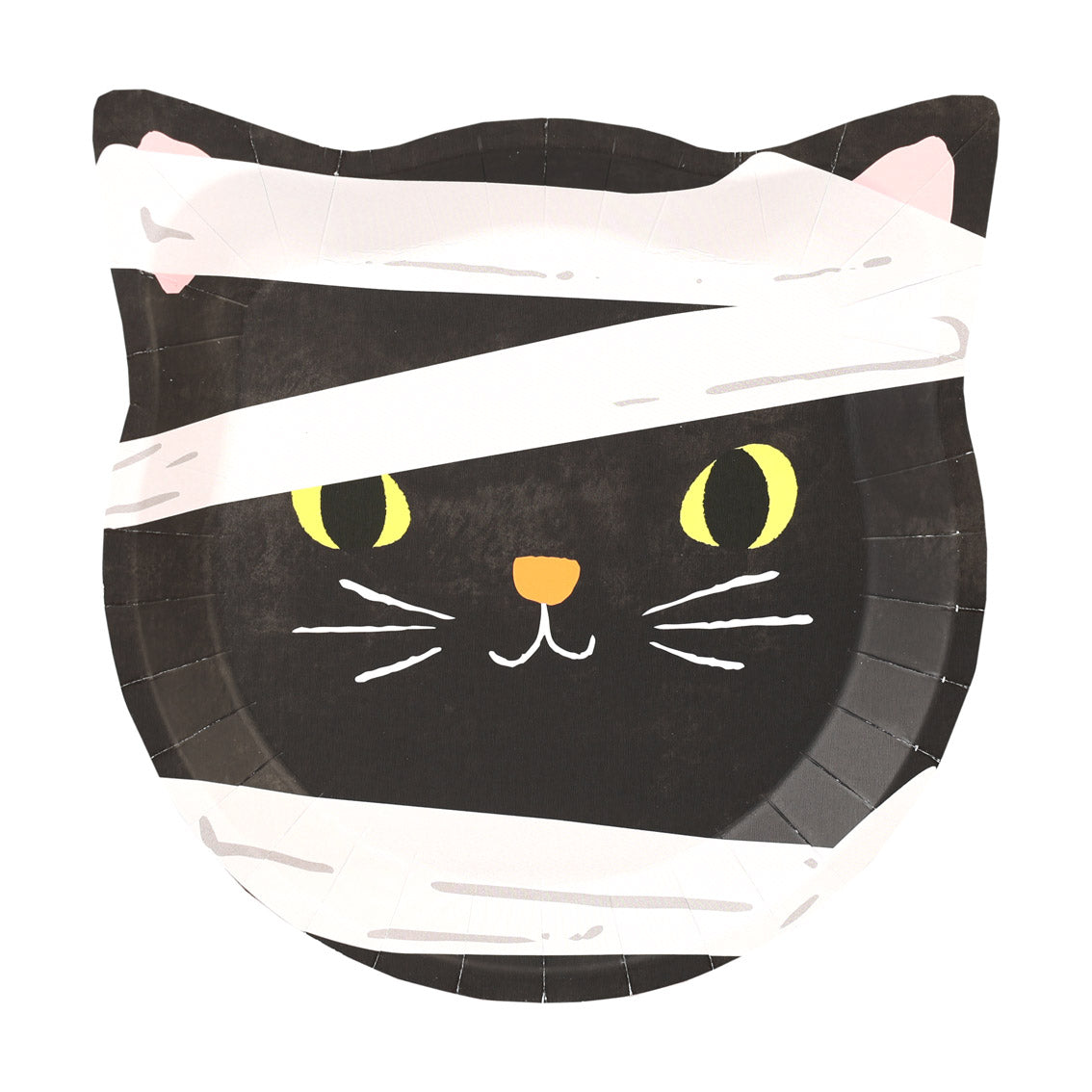 Halloween Cat / Bat Shaped Paper Plates - 10 Pack