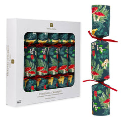 Forest Green Christmas Crackers - 6 Pack | Christmas Decor |