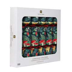 Forest Green Christmas Crackers - 6 Pack | Christmas Decor |